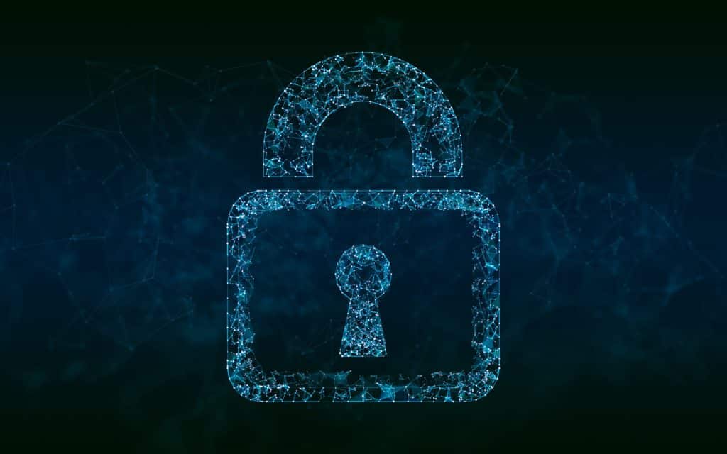 illustration of a cyber security lock